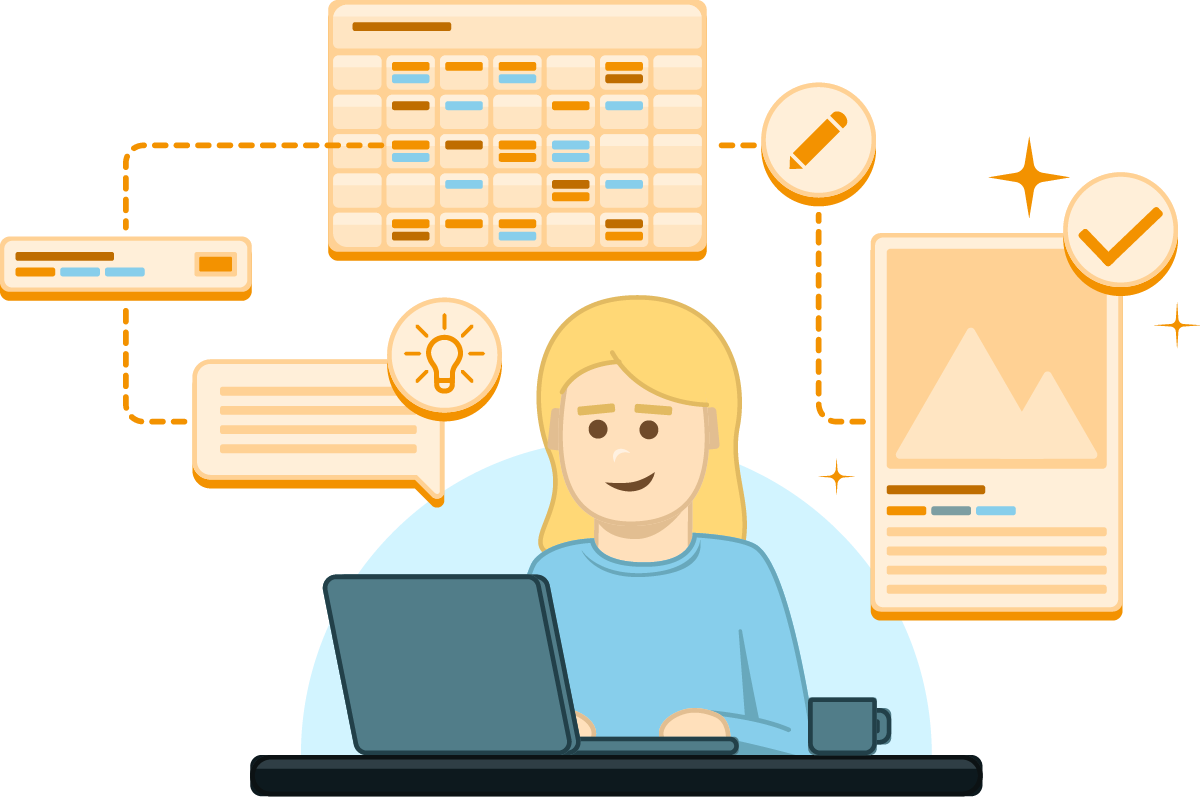 A graphic displaying an idea pipeline